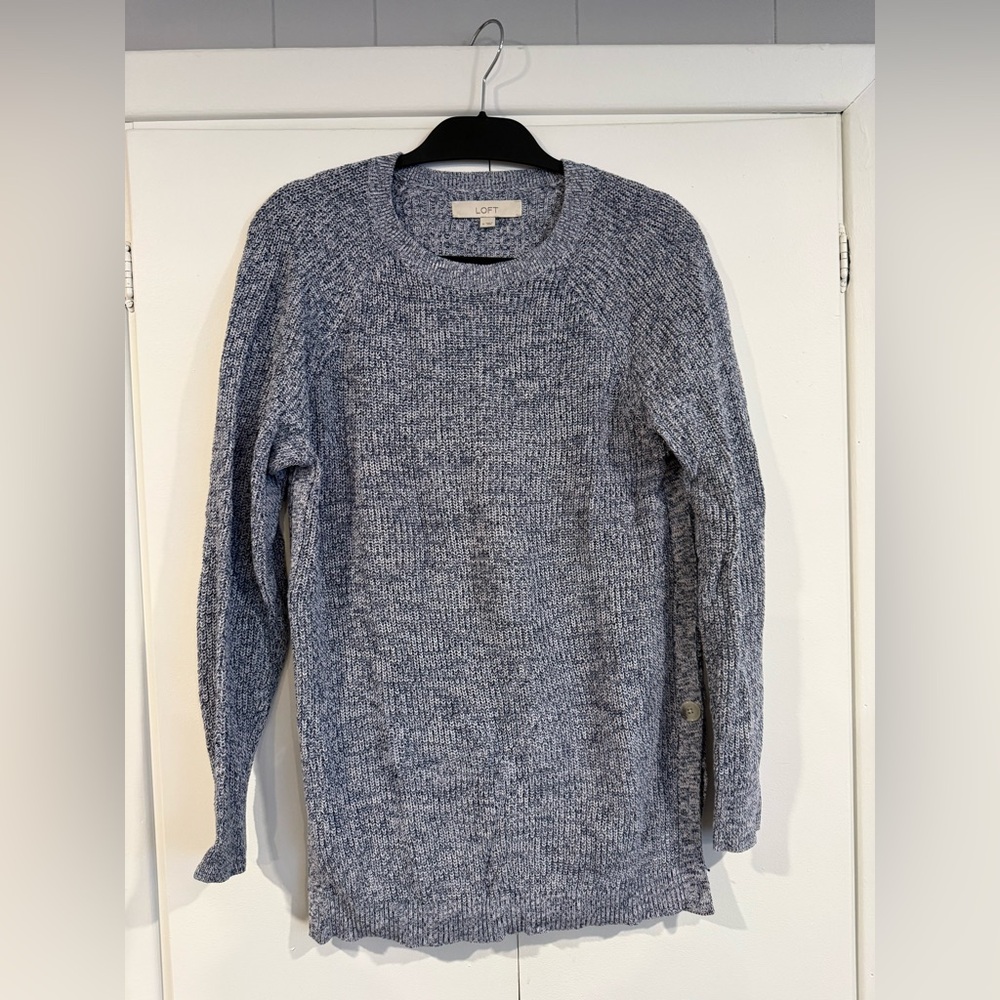 LOFT Side Button Tunic Sweater